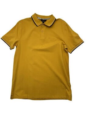 Ben Sherman Signature Pique Polo Shirt Mustard Yellow Size S